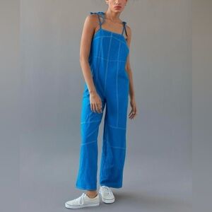 Urban Outfitters UO Harley Loose Fit Linen Blend Dungarees